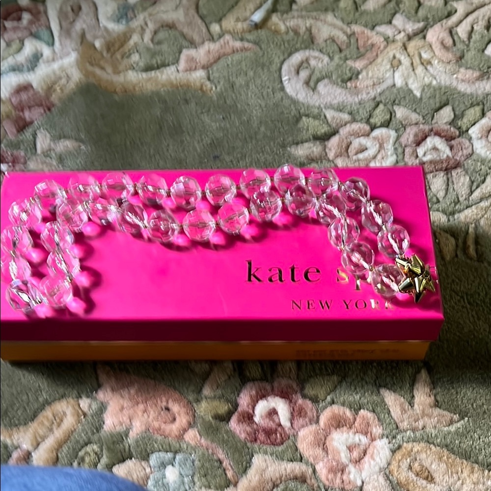 Kate Spade Crystal Beaded Necklace with Gold Star